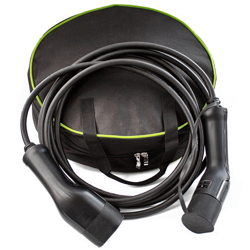 Kabel do ładowania pojazdów Typ 2 – Typ 2, 16A, 3 - fazowy z dedykowaną torbą