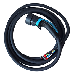 Type-2 32A  3 phase plug with 5m cable for EV charging 