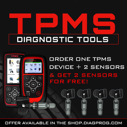 Set of F02 diagnostic device and 2 TPMS sensors FV3100 