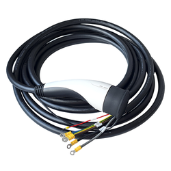 Type-2 32A 3-phase plug with a 7,5m cable for EV charging
