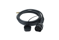 32A 1-phase plug with a 7,5m cable for EV charging 